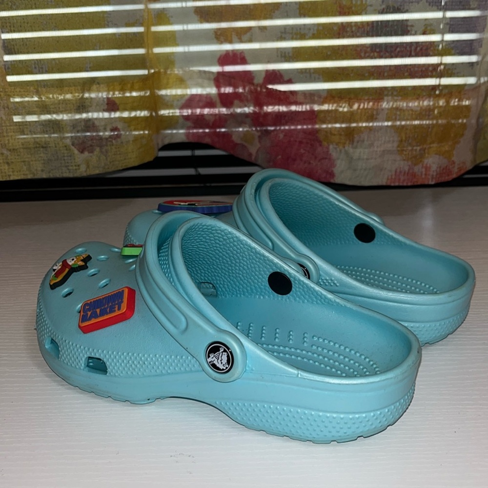 Blue Chinatown Market Crocs NEW